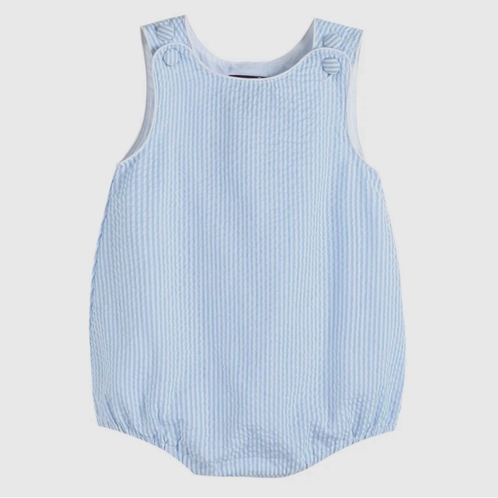 Seersucker Romper Bubble